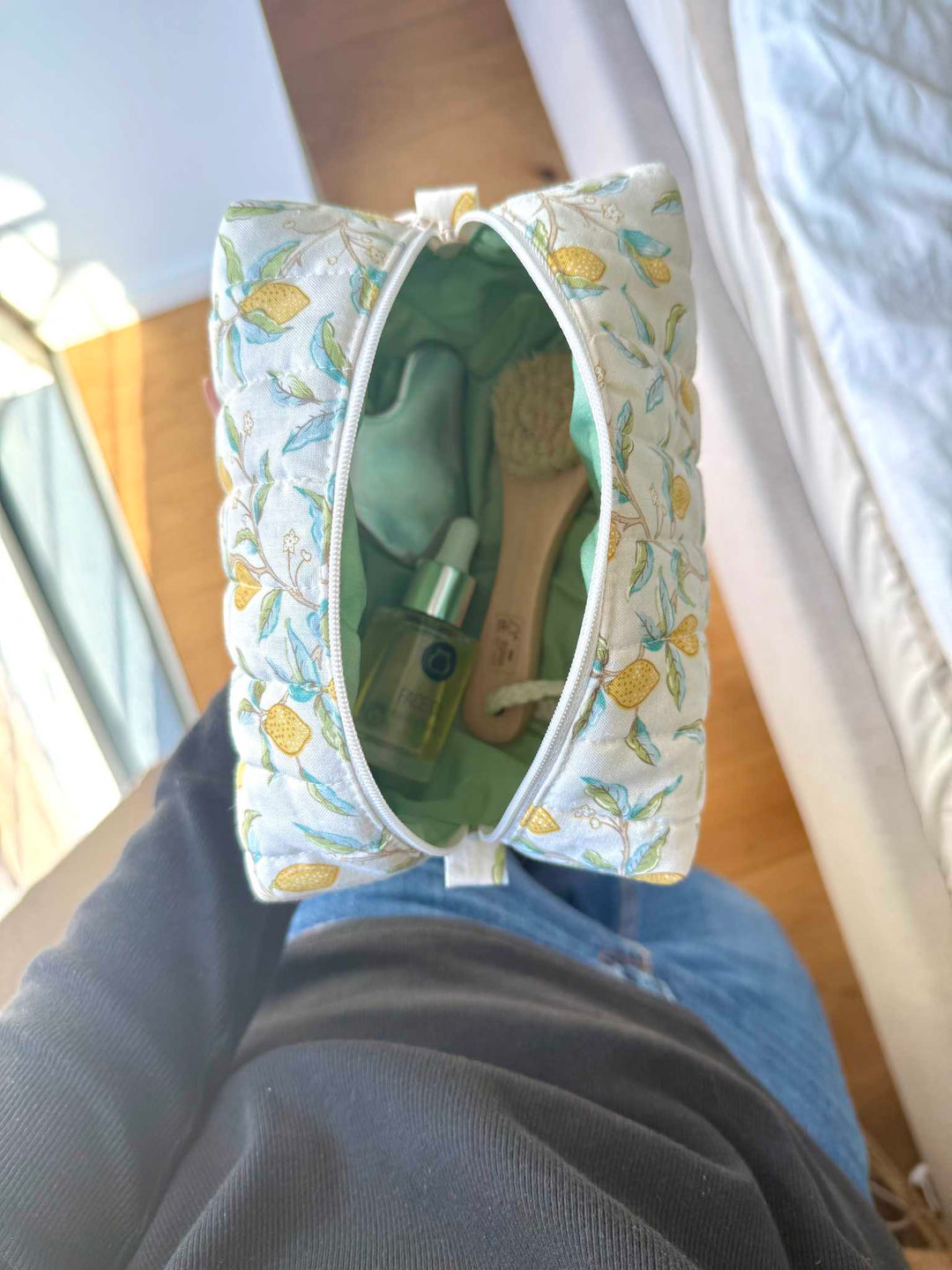 Lemon fresh makeup bag