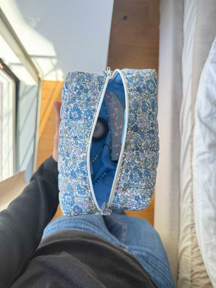 Meadow flowers makeup bag
